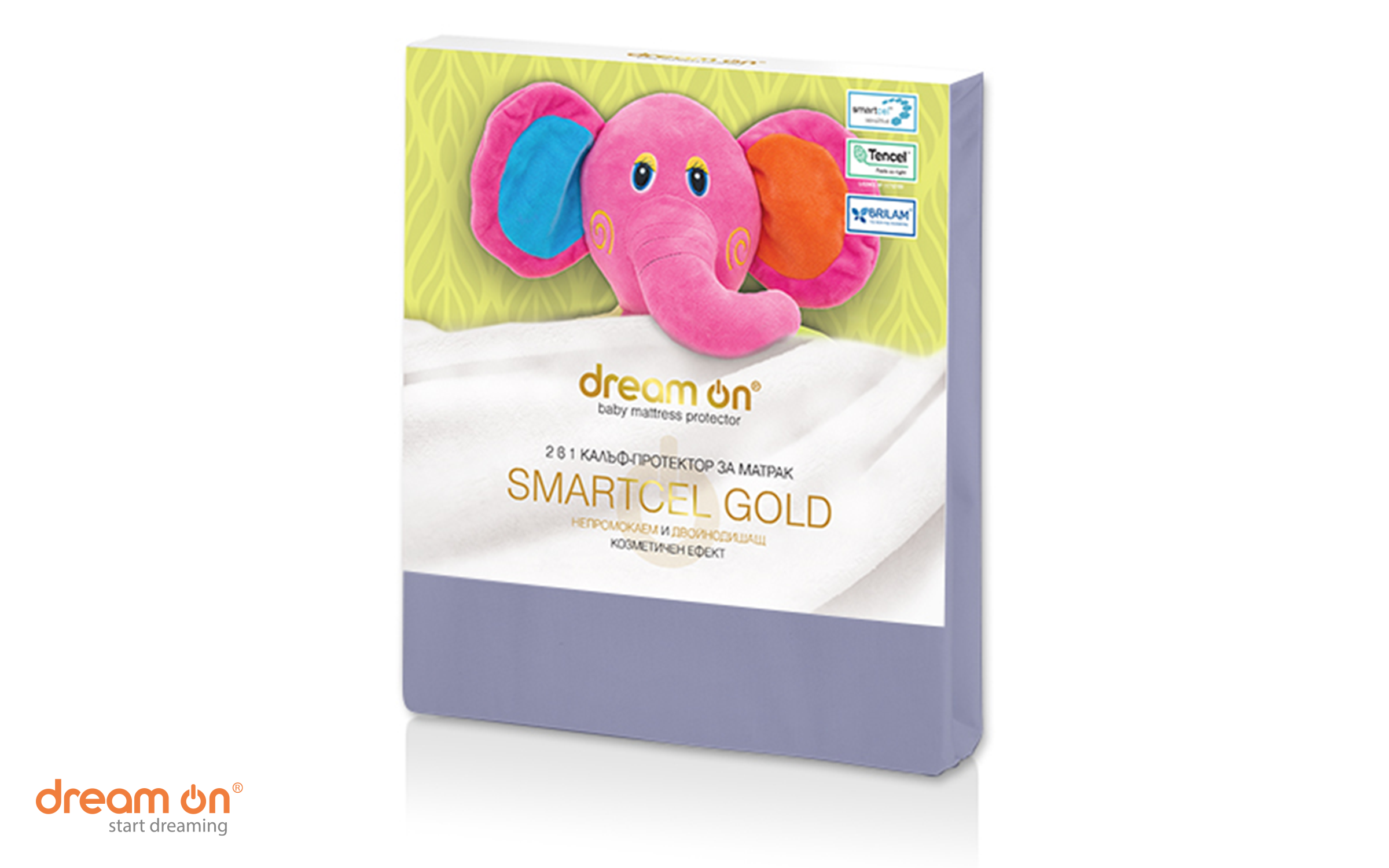 Наматрасник 60/120 Smartcel Gold, серый  2